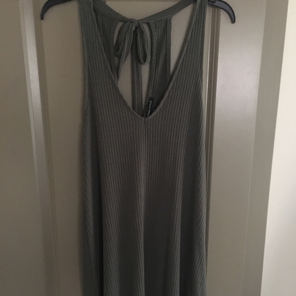 Olive green dress